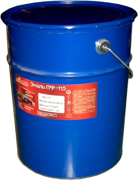 Изображение товара Эмаль МАСТЕР ПФ-115 RAL 3005 (25кг, винно-красный)