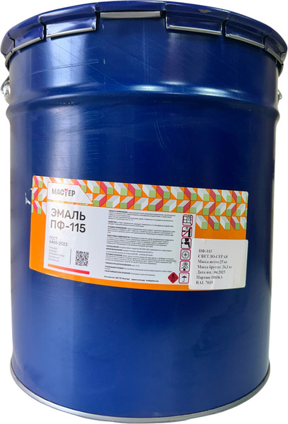 Изображение товара Эмаль МАСТЕР ПФ-115 RAL 6002 (25кг, зеленый)
