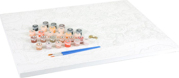 Изображение товара Картина по номерам MultiArt Собачки и подсолнухи / CANV40X50-115349