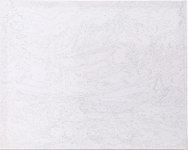 Изображение товара Картина по номерам MultiArt Ручей / CANV40X50-117541