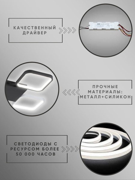 Изображение товара Люстра Aitin-Pro RW28116/4A 2х52Вт (черный/белый)