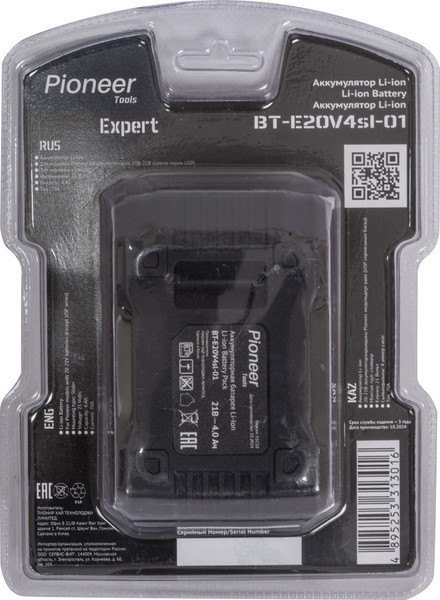Изображение товара Аккумулятор для электроинструмента Pioneer BT-E20V4sl-01