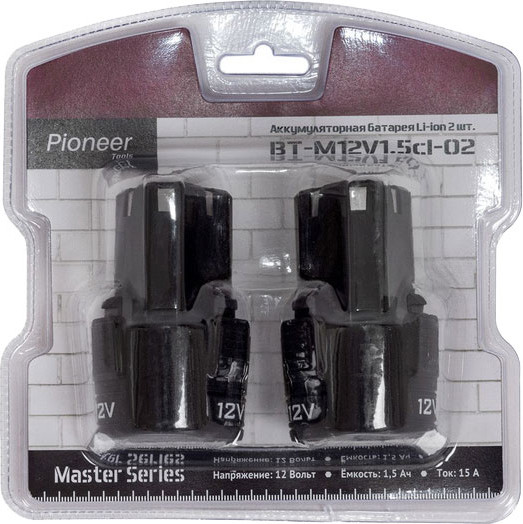 Изображение товара Аккумулятор для электроинструмента Pioneer BT-M12V1.5cl-02