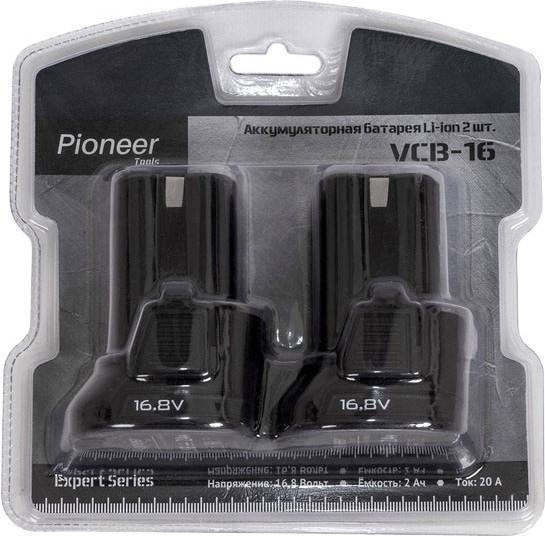 Изображение товара Набор аккумуляторов для электроинструмента Pioneer VCB-16
