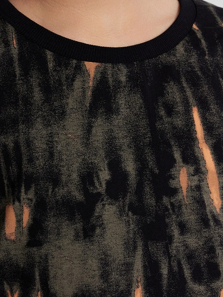 Изображение товара Футболка детская Mark Formelle 113433 (р.122-60, набивка tie dye на черном)