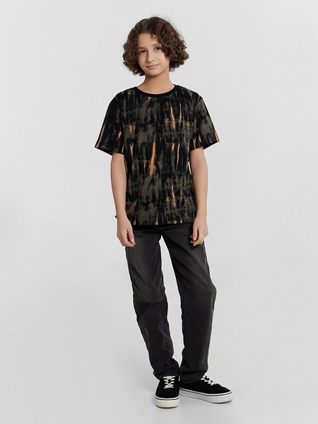 Изображение товара Футболка детская Mark Formelle 113433 (р.122-60, набивка tie dye на черном)