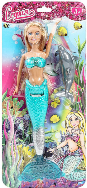 Изображение товара Кукла с аксессуарами Карапуз Русалка / 66001BLST-M2-S-BB