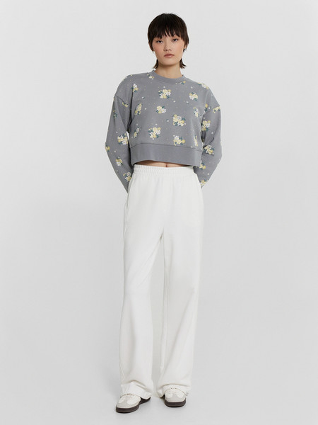 Изображение товара Свитшот Mark Formelle 122966 (р.164/170-92-98, цветы на сером)