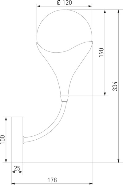Изображение товара Бра Евросвет Calyx 60169/1 (никель)