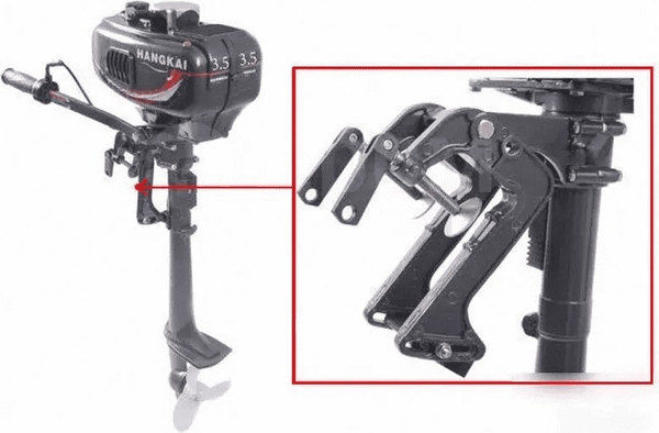 Изображение товара Мотор лодочный Hangkai 3.5 HP 2-тактный