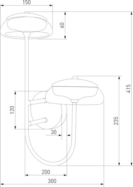 Изображение товара Бра Евросвет Fungo 50388/2 LED (черный)