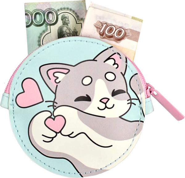 Изображение товара Кошелек детский Феникс+ Влюбленный котик / 69081