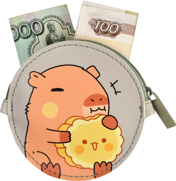 Изображение товара Кошелек детский Феникс+ Капибара с печенькой / 69083
