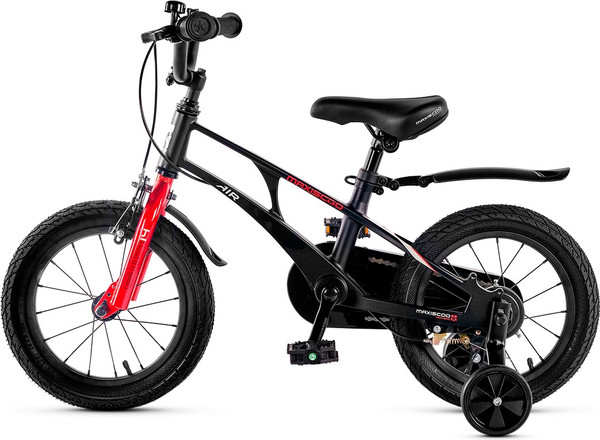 Изображение товара Детский велосипед Maxiscoo Air Стандарт Плюс 14 2025 / MSC-A1442 (обсидиан, разобранный, в коробке)