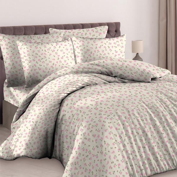 Изображение товара Комплект постельного белья Реноме 1.5сп Шарман мелкие цветы 500266-1 (бязь, 125)