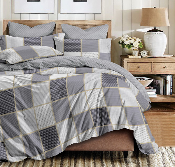 Изображение товара Комплект постельного белья Реноме 2сп Темно-синяя коллекция New. Простыня на резинке St-2555 (сатин)