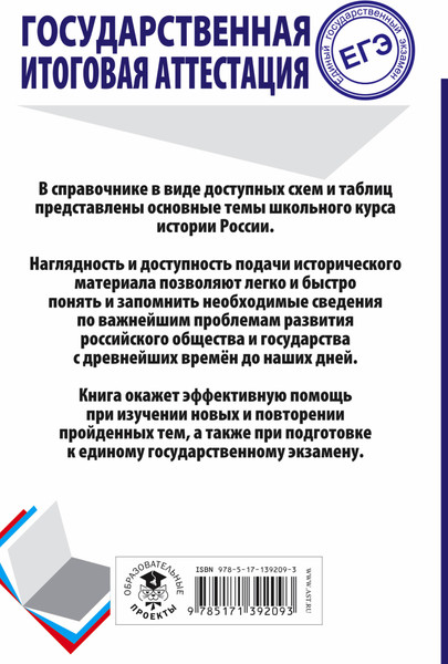 Изображение товара Учебное пособие АСТ ЕГЭ. История. Весь школьный курс, мягкая обложка (Баранов Петр)