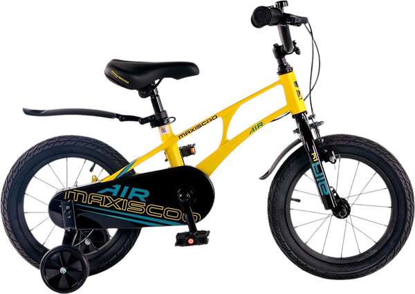 Изображение товара Детский велосипед Maxiscoo Air Стандарт Плюс 14 2025 / MSC-A1441 (желтый матовый, разобранный, в коробке)