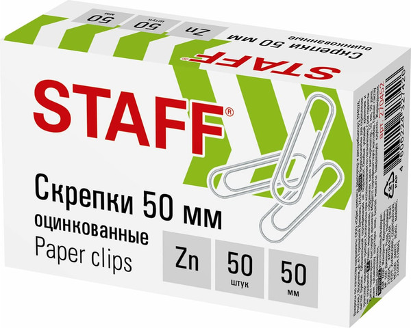 Изображение товара Скрепки Staff 270452 (50шт)