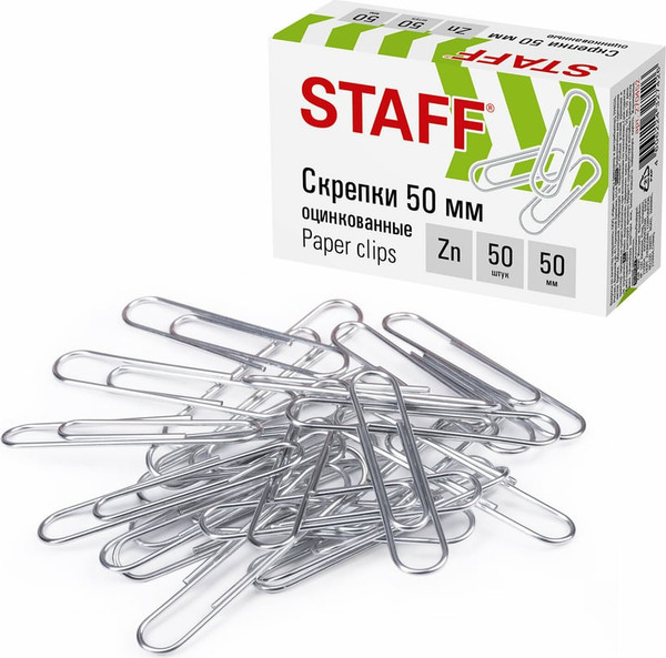 Изображение товара Скрепки Staff 270452 (50шт)