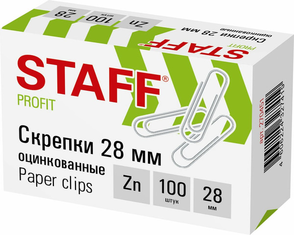 Изображение товара Скрепки Staff 270451 (100шт)