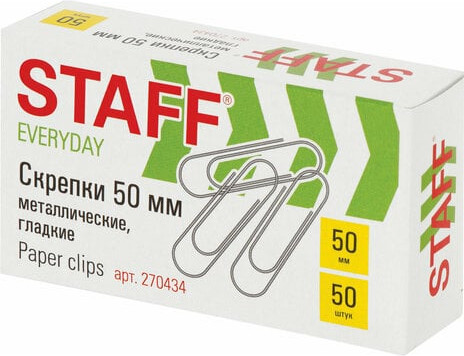 Изображение товара Скрепки Staff Everyday / 270434 (50шт)