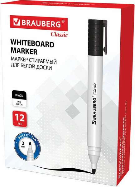 Изображение товара Маркер для доски Brauberg 152113 (черный)