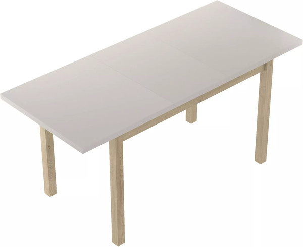 Изображение товара Обеденный стол Signal Adam 100-140x60 (кашемир/дуб кремона)