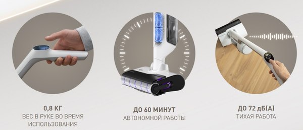 Изображение товара Вертикальный пылесос Tefal GF7540FO (моющий)
