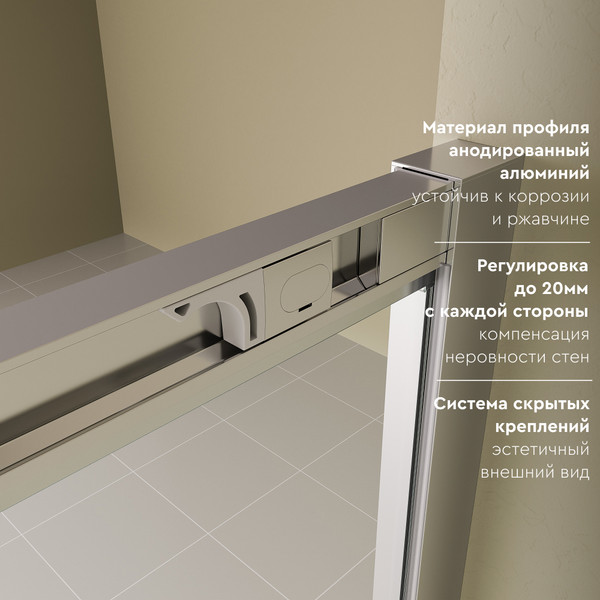 Изображение товара Душевой уголок Benetto BEN_903_SL_C 1950х1200х800