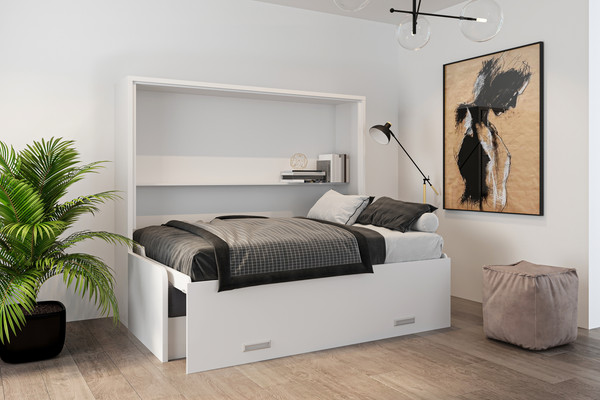 Изображение товара Комплект мебели трансформер Макс Стайл Bora Sofa Egger 140x200x36 (белый классический W960 ST7)