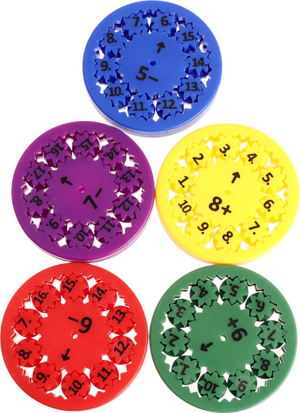 Изображение товара Развивающий игровой набор Zabiaka IQ Математические спиннеры. Складывай и вычитай! / 10766549