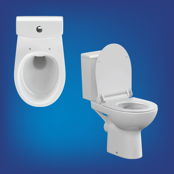 Изображение товара Чаша унитаза напольного Cersanit Nature Clean On 011 3/5 DPL EO Slim / 65410 (чаша)