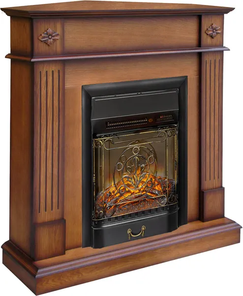 Изображение товара Каминокомплект Смолком Brighton Corner STD-ASP Majestic FX M Black RC (дуб антик)