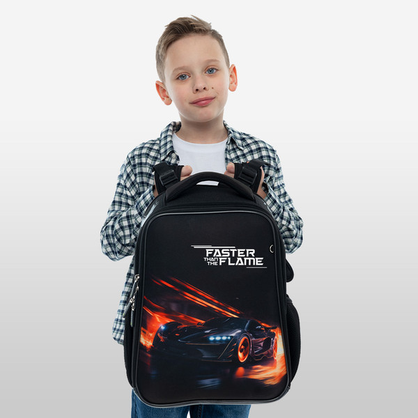 Изображение товара Школьный рюкзак Berlingo Expert. Faster Than The Flame / RU-EX-1105