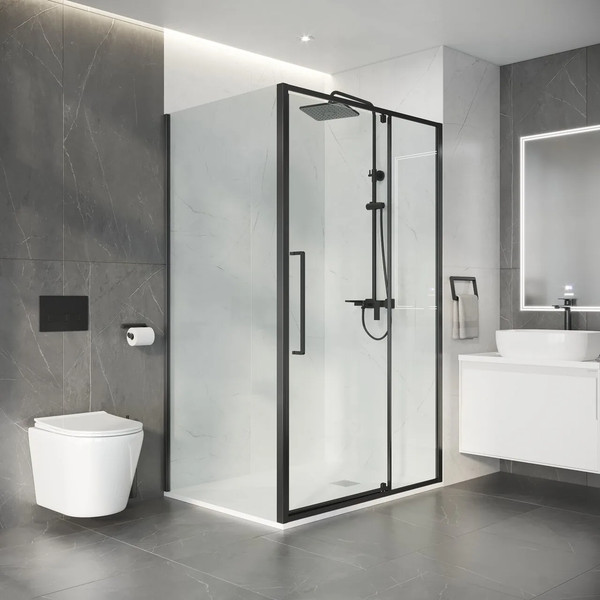 Изображение товара Душевой уголок Niagara Nova NG-35-12AGR-A90GR-34 120х90х195 (графит/прозрачное стекло)