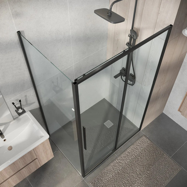 Изображение товара Душевой уголок Niagara Nova NG-34-12AGR-A100GR-34 120х100х195 (графит/прозрачное стекло)