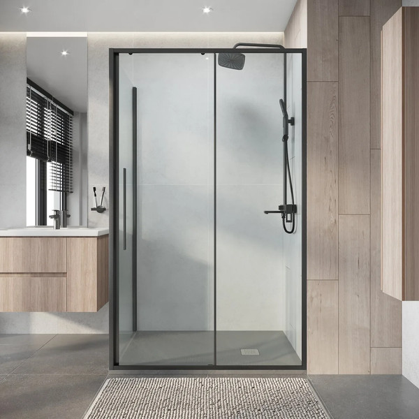 Изображение товара Душевой уголок Niagara Nova NG-34-11AGR-A90GR-34 110х90х195 (графит/прозрачное стекло)