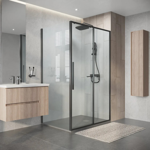 Изображение товара Душевой уголок Niagara Nova NG-34-11AGR-A90GR-34 110х90х195 (графит/прозрачное стекло)