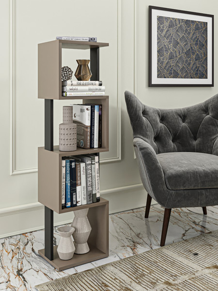 Изображение товара Стеллаж Макс Стайл СН-4 (капучино/черный)