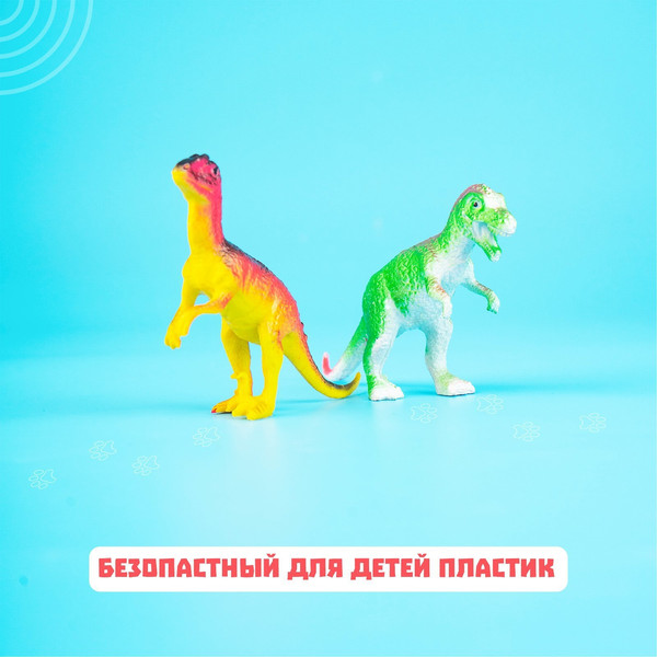Изображение товара Набор фигурок игровых Sima-Land Динозавры 828-D9 / 1533642 (6шт)