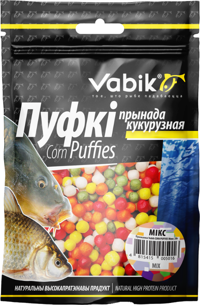 Изображение товара Прикормка рыболовная Vabik Corn Puffies Микс (20г)