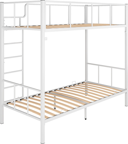 Изображение товара Двухъярусная кровать Князев Мебель Дебора 1 ДБ1.80.200.Б (белый муар)