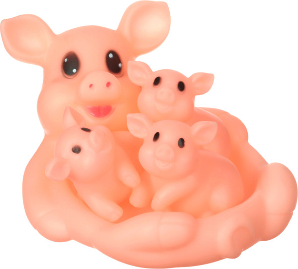 Изображение товара Набор игрушек для ванной Крошка Я Мыльница. Свинка / 7072659 (4шт)