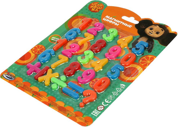 Изображение товара Развивающий игровой набор Играем вместе Магнитные цифры Чебурашка / ZY1079039-CHEBA