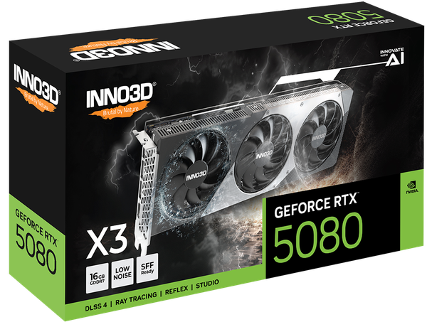 Изображение товара Видеокарта Inno3D GeForce RTX 5080 X3 16G (N50803-16D7-176068N)