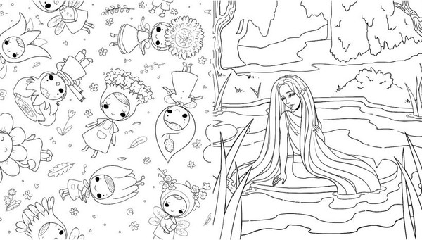 Изображение товара Раскраска-антистресс Эксмо Лесные создания и феи