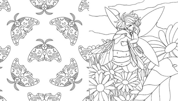 Изображение товара Раскраска-антистресс Эксмо Лесные создания и феи