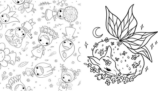 Изображение товара Раскраска-антистресс Эксмо Лесные создания и феи