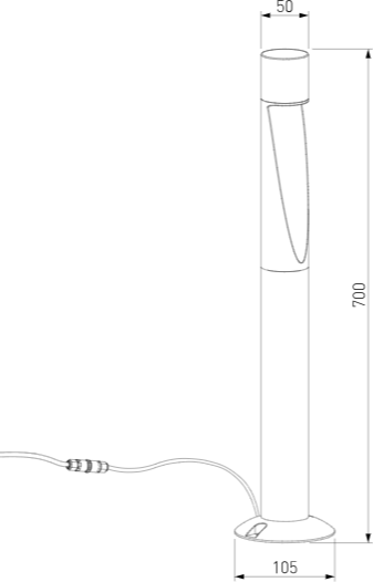 Изображение товара Светильник уличный Elektrostandard Recess 35177/F (черный)